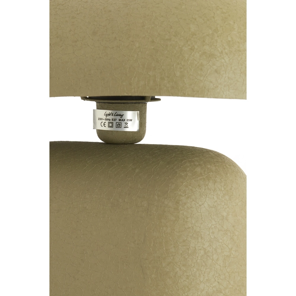 Table lamp Todd oval - matte olive green Light & Living 8717807818890