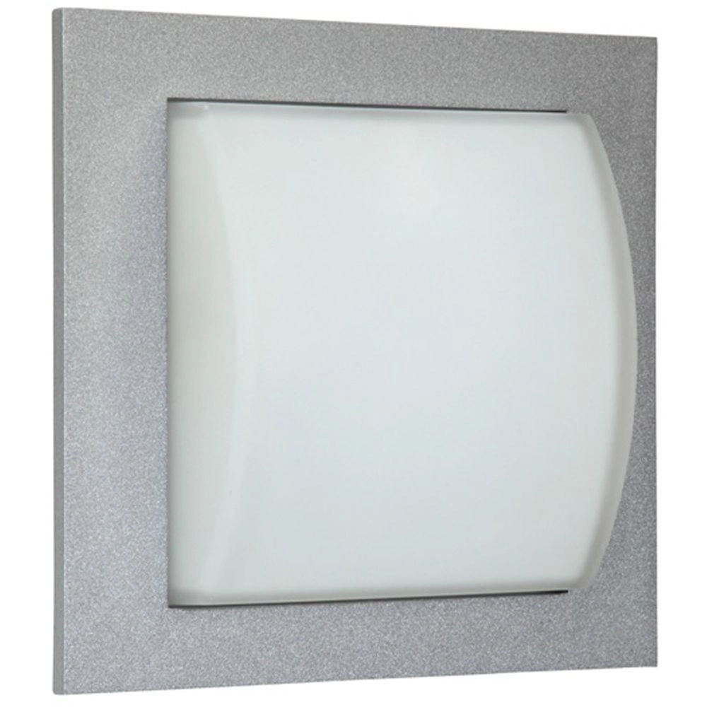 Outdoor light Square Silver gray