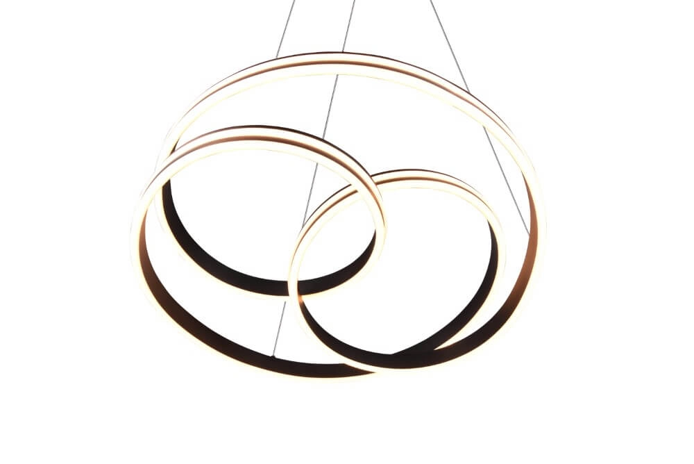 Hanging lamp Nuria 60cm black Trio 4017807505214