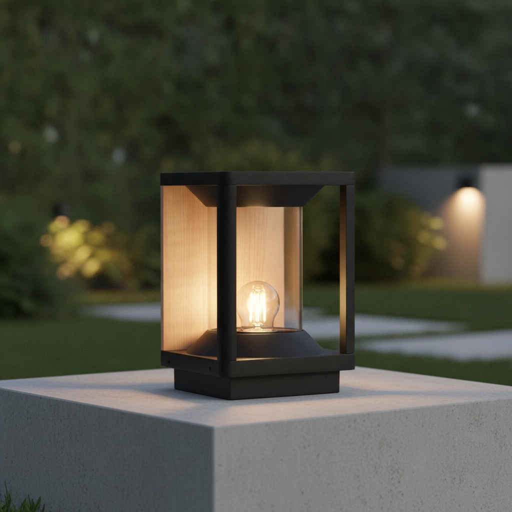 Garden lamp Pacific Background wood 22cm