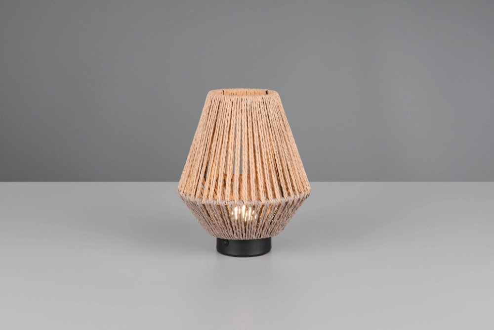 Rattan table lamp Lira Rechargeable Trio 4017807643169