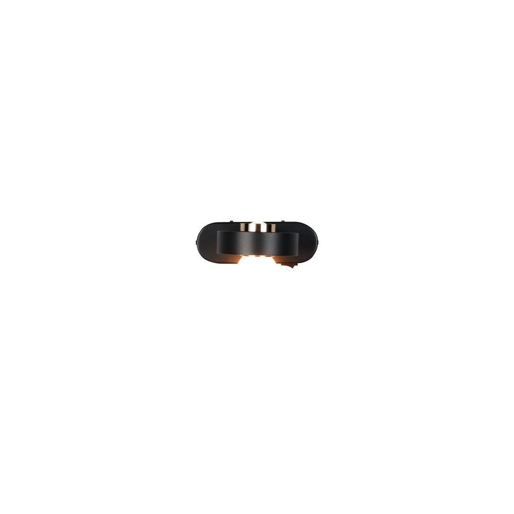 Wall lamp Arpino black 15cm Trio 4017807683639