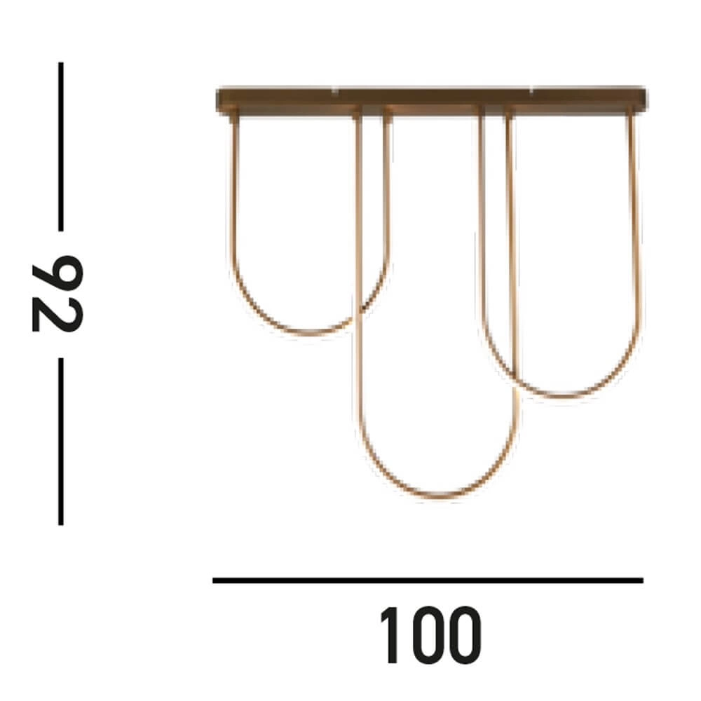 Ceiling lamp Chime bronze Searchlight 5053423274522
