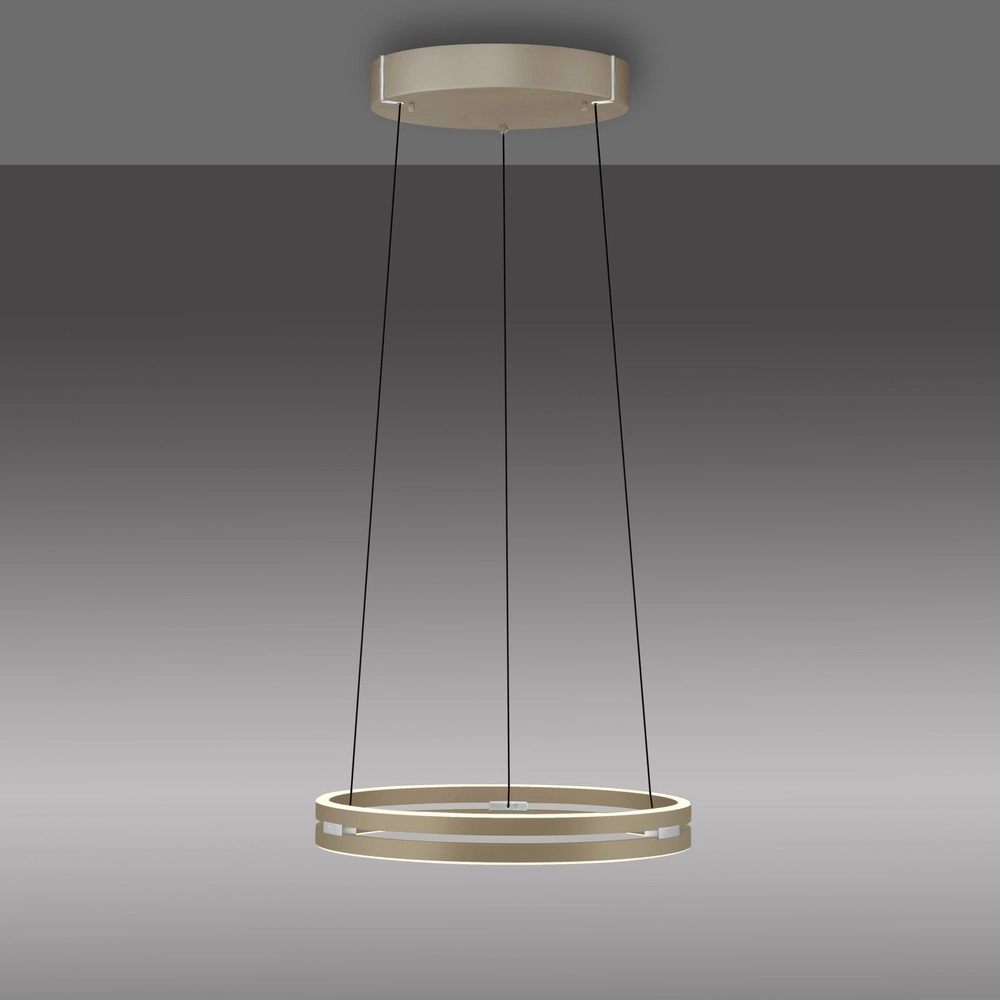 Office pendant lamp Pure E-Loop bronce - Ø 50cm Paul Neuhaus 4012248398357