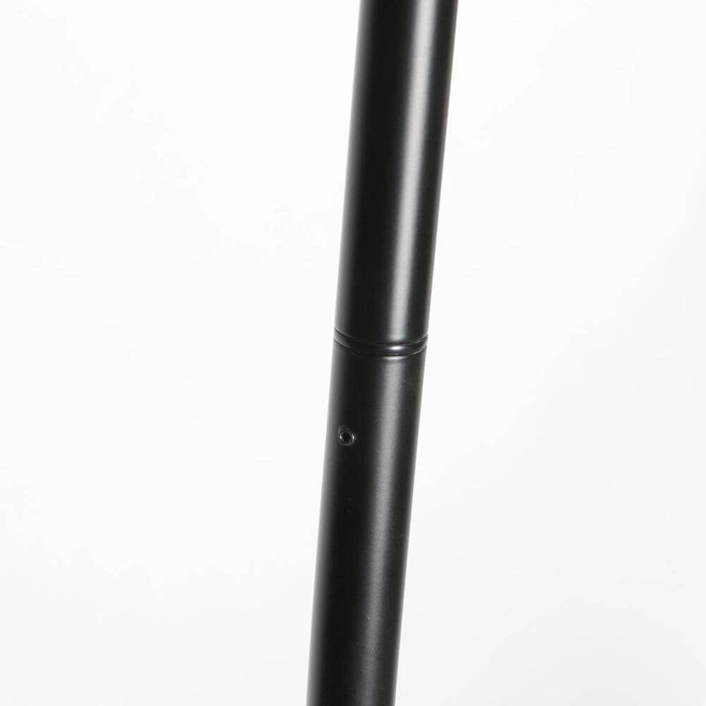 Floor lamp Curve black with coarse white shade Ø 50cm Steinhauer 8712746179484