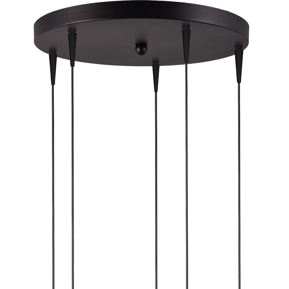 5-light pendant lamp Talana black Ø 35cm DTW Masterlight 8718121347417