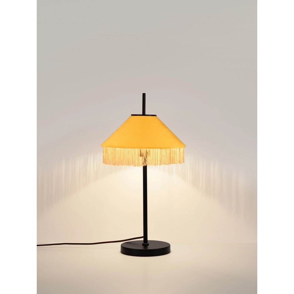 Tiffany table lamp Velvy yellow Lyora 5212017493798