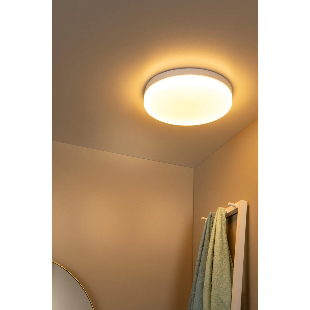 Ceiling light Biskit Ø 40cm - IP44 white Lucide 5411212792204