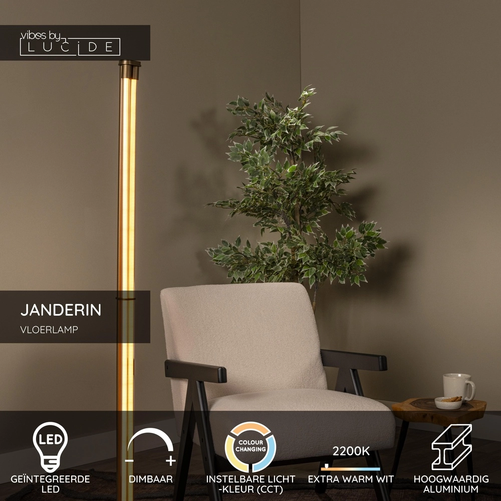 Unique floor lamp Janderin Champagne Lucide Vibes 5411212242105