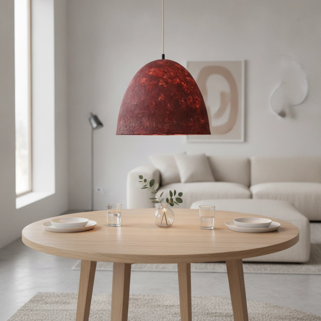 Pendant lamp Solis red Ø 50cm