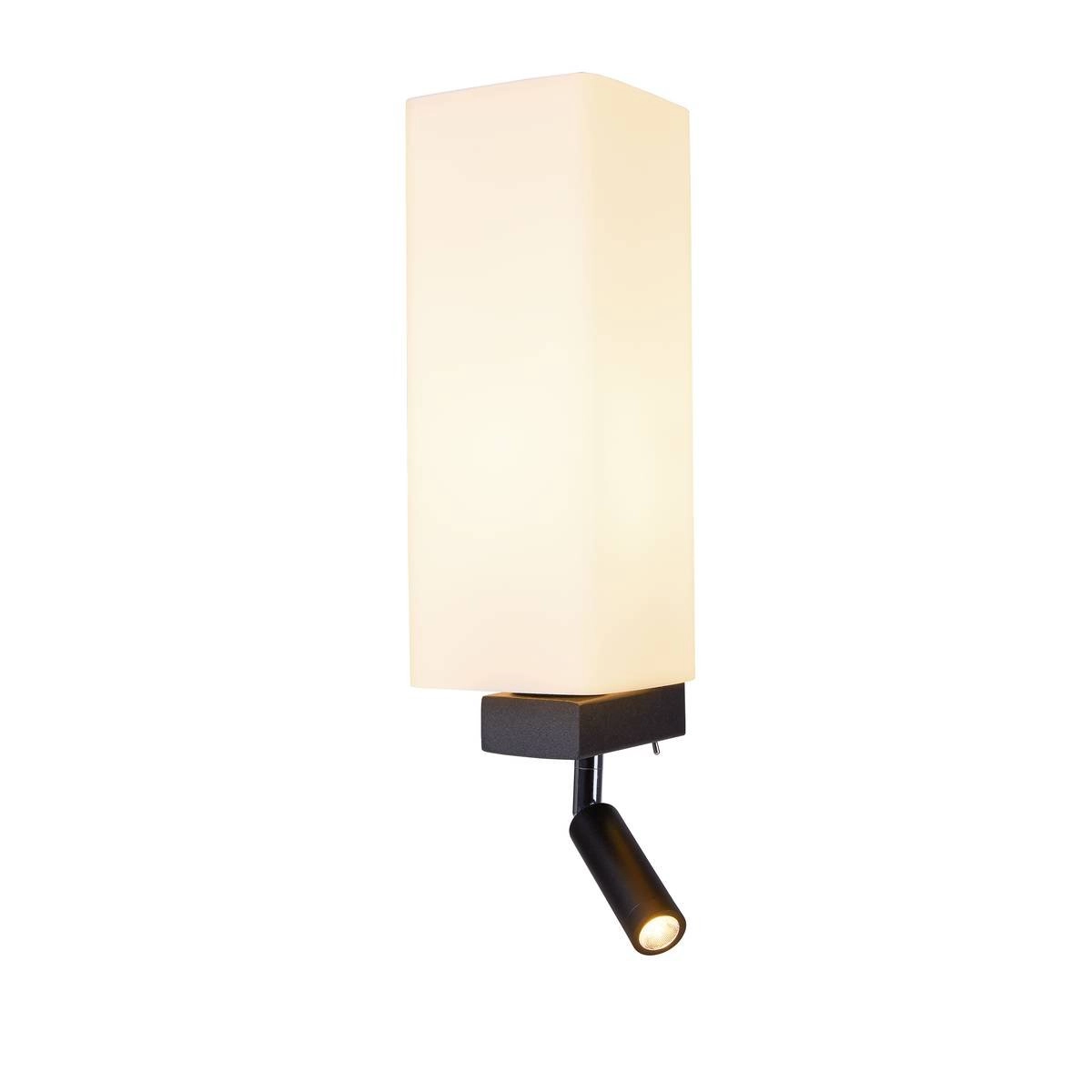 Bedroom wall lamp Quadrass black SLV 4024163235853