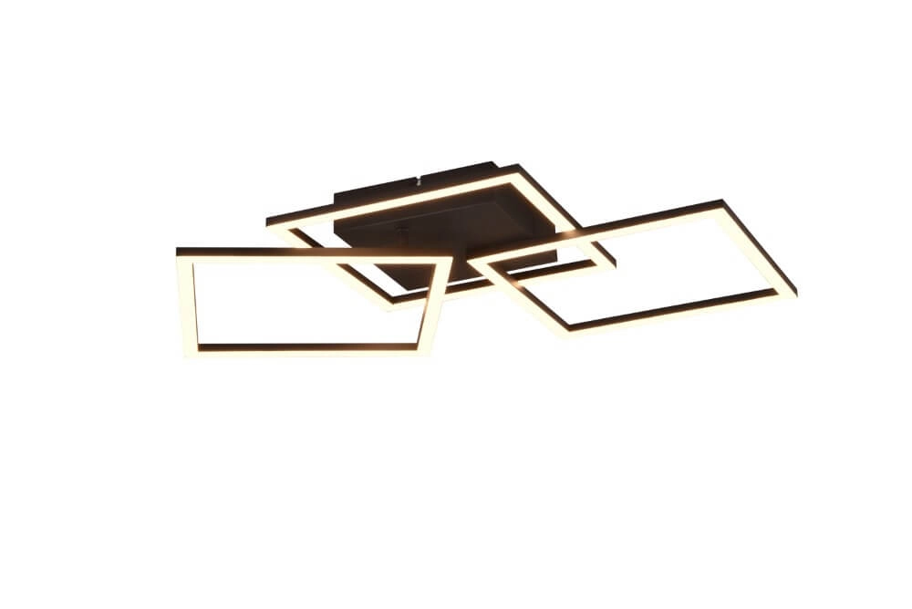 Black ceiling lamp Trail design Trio 4017807577129