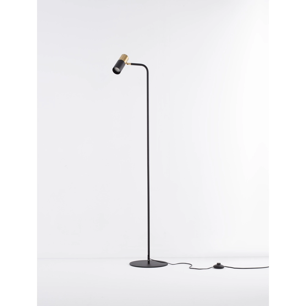 Floor lamp Pongo black with gold Lyora 5212017441799