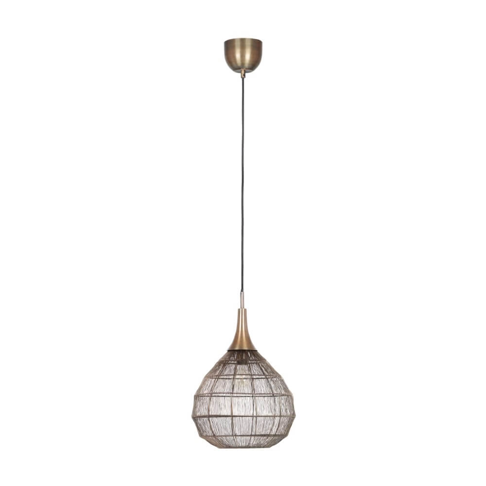 Round pendant lamp Soraya Ø 42cm - bronze Trio 4017807617467