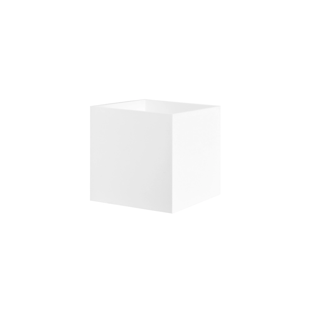 Wall spotlight Square white 10cm