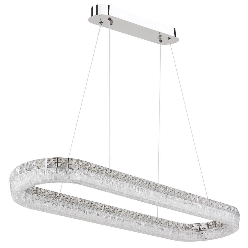 Pendant lamp Laurel Oval chrome Globo 9007371572779