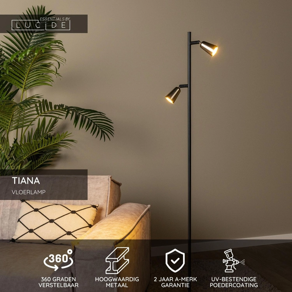 Design reading lamp Tiana Champagne Lucide 5411212650467