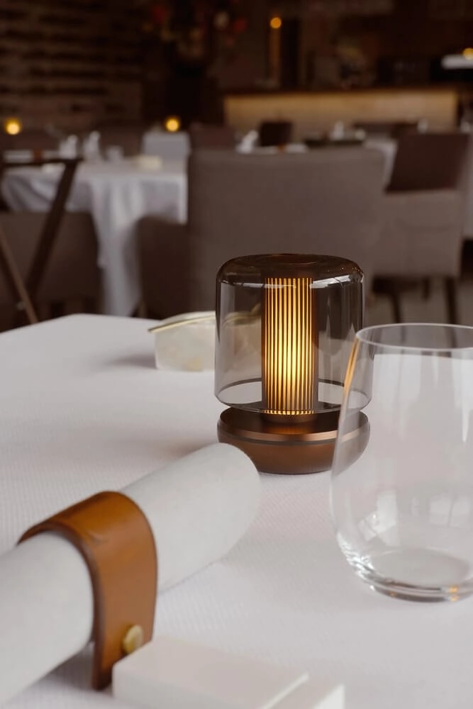 Rechargeable table lamp Firefly gold smoked Humble 6097522568556