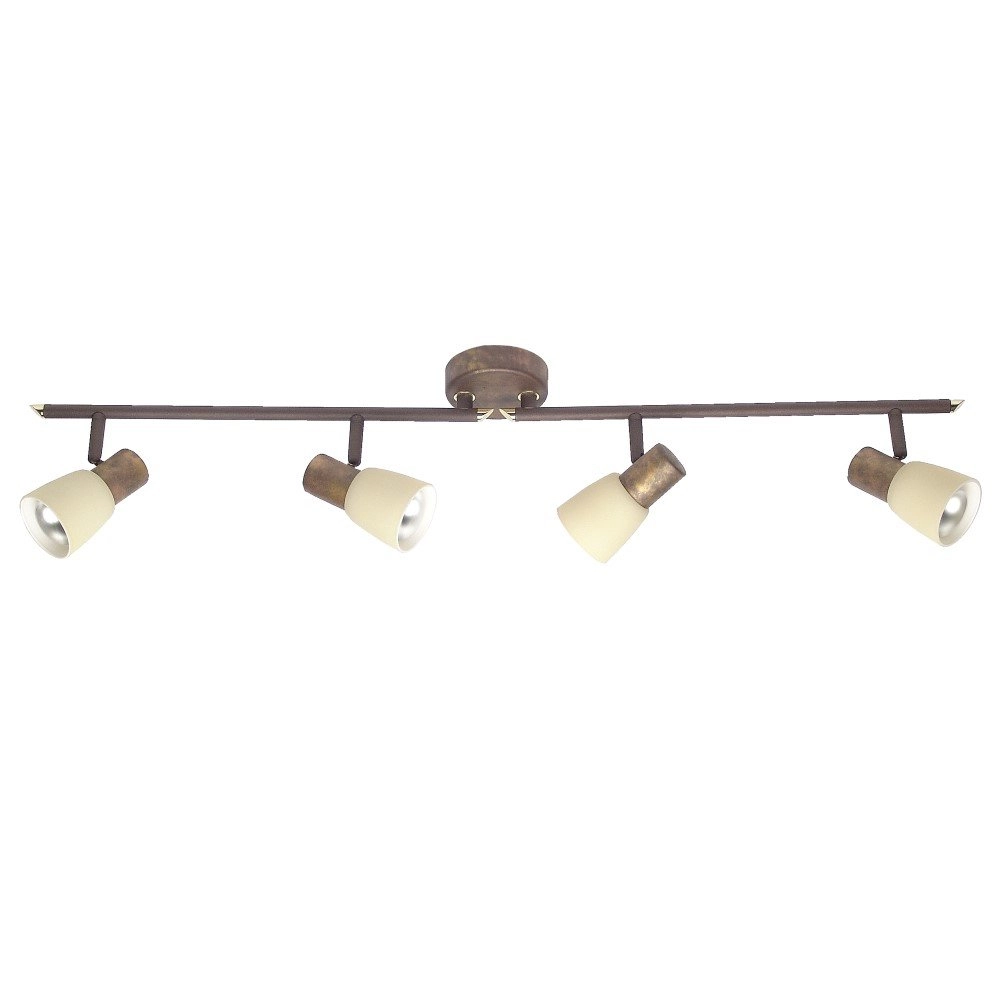 Classic ceiling spot Luca 4-light copper brown