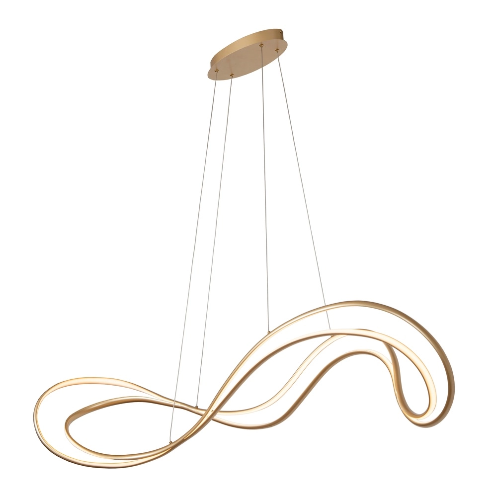 Design pendant lamp Sardana curl gold Premium by Lucide 5411212560254