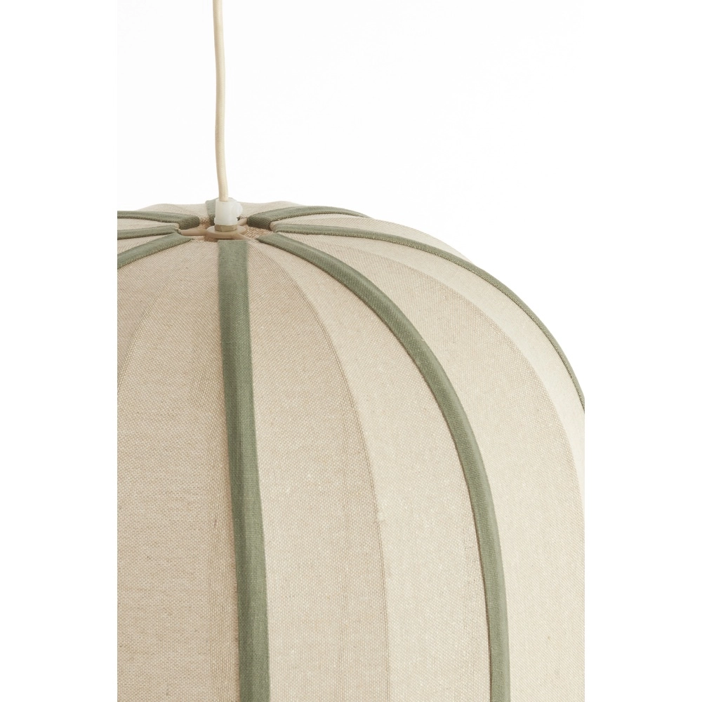 Japandi pendant lamp Esmiria Ø 51cm - olive green Light & Living 8717807835941