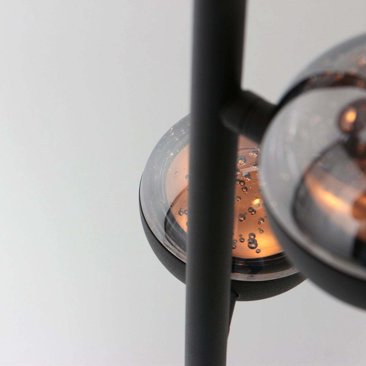 Led floor lamp Belluno 3-light black - glass Steinhauer 8712746183986