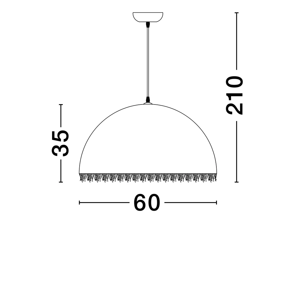 Pendant lamp Lalu Ø 60cm Lyora 5212017468116