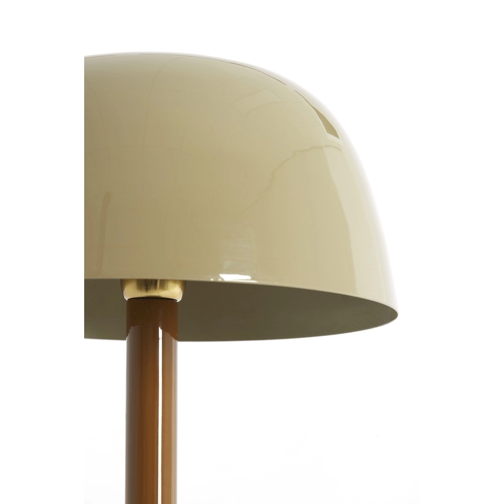 Desk lamp Marivet gloss sand and brown - Ø 30cm Light & Living 8717807816247