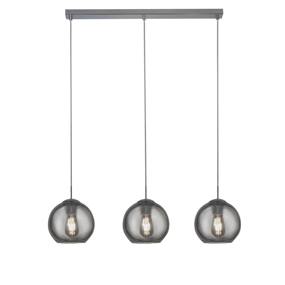 Smoke pendant lamp Balls 3-light