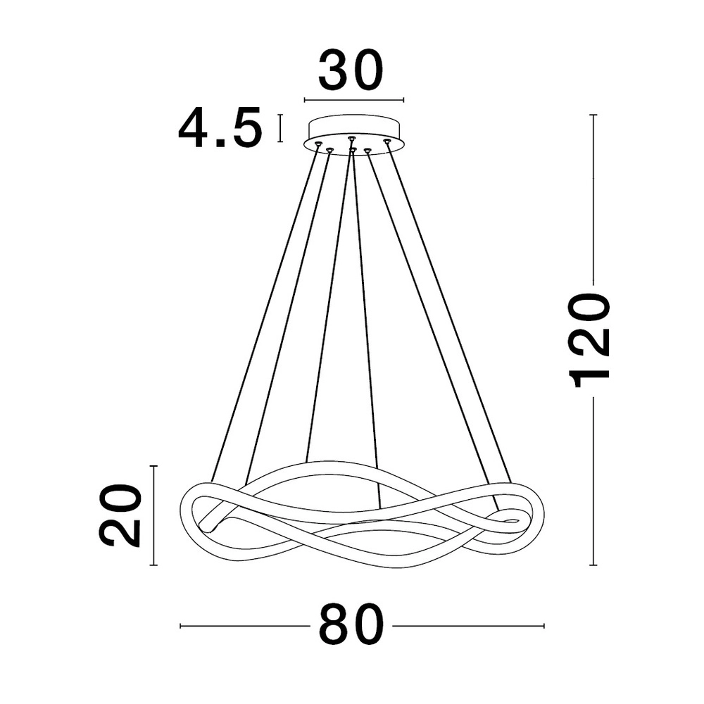 Design pendant lamp Jinal black Ø 80cm Lyora 5212017438744