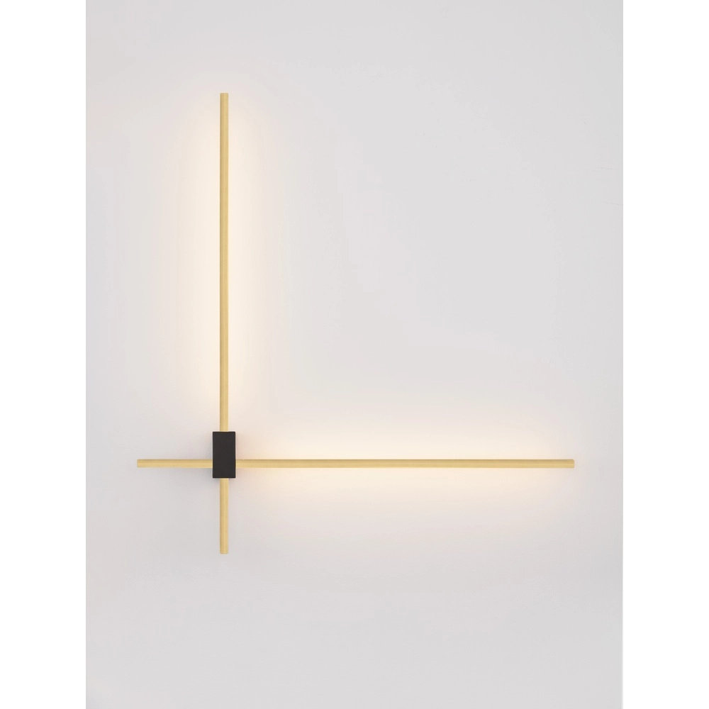 Sleek wall lamp Peak gold