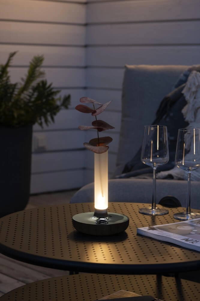 Rechargeable table lamp Biarritz chrome KonstSmide 7318308270036