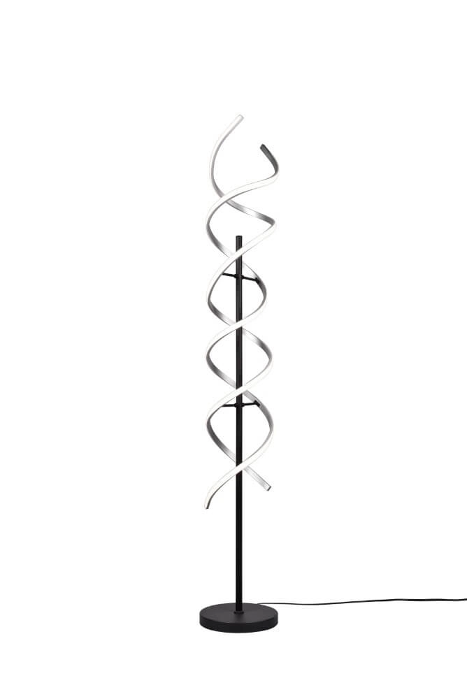Designer floor lamp Sequence brushed metal