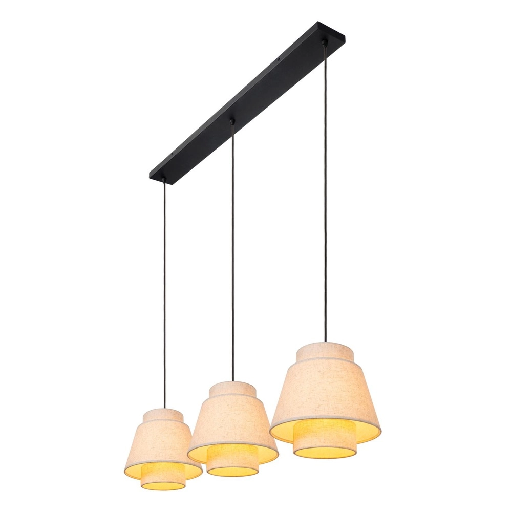 Pendant lamp Tribute 3-light cream Lucide 5411212211934
