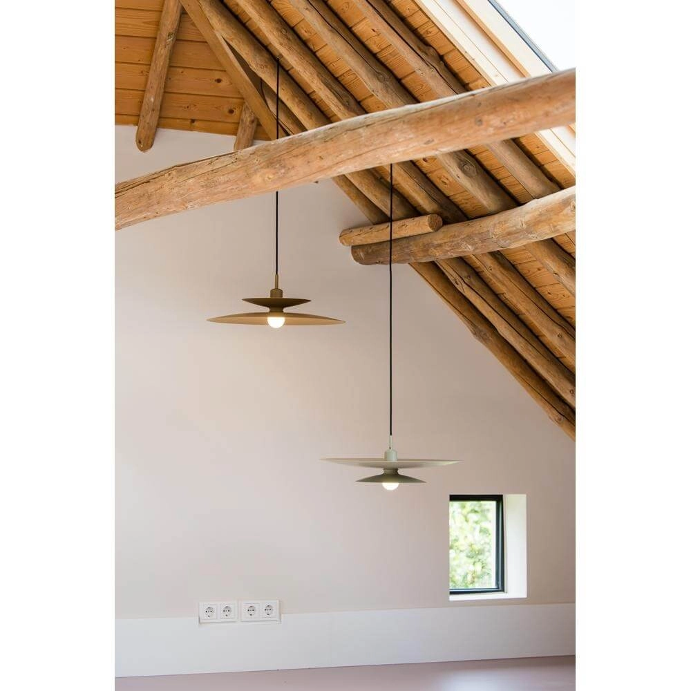 Pendant lamp Linares umbrella brown Ø 50cm Artdelight 8720701101678