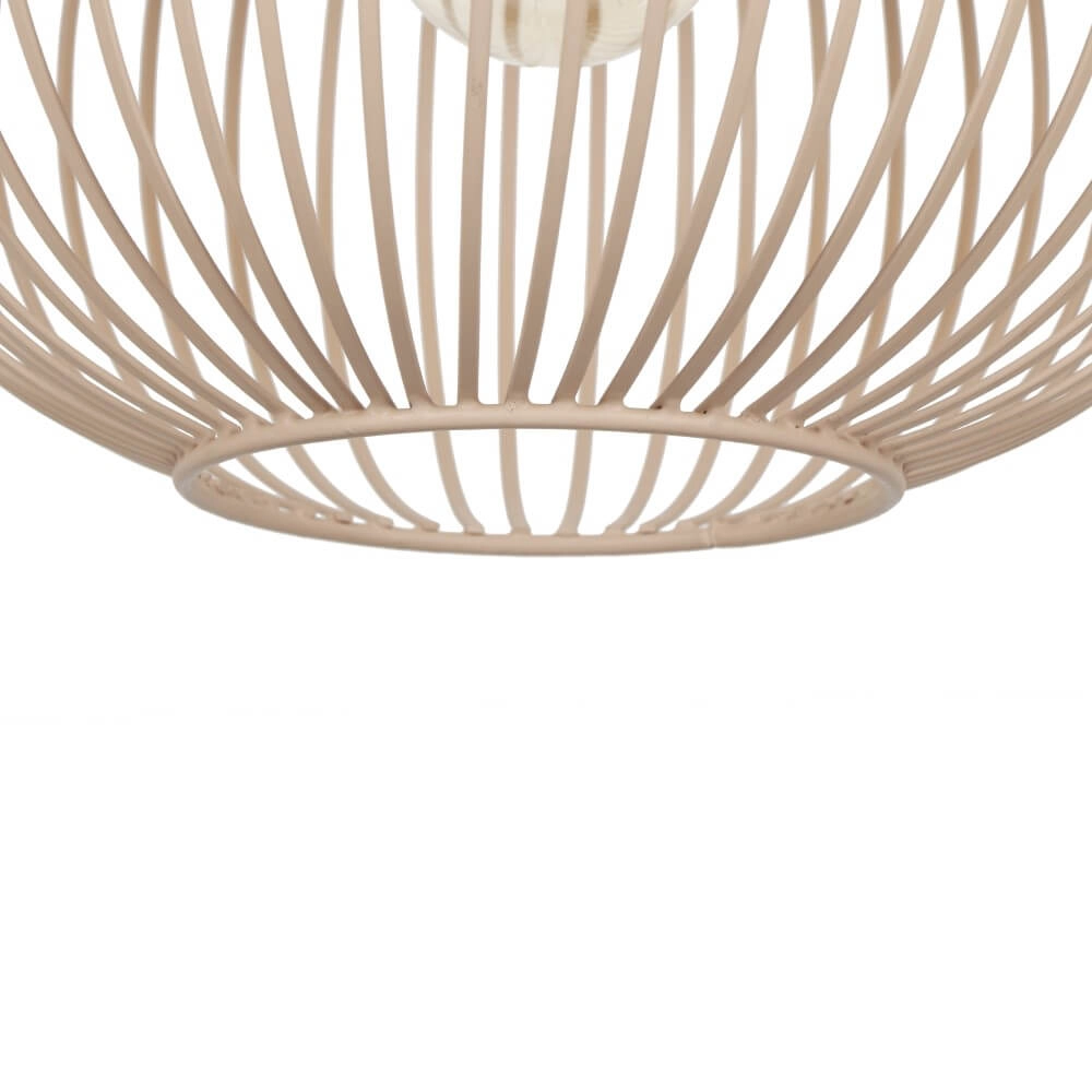 Wire pendant lamp Gila Ø 33cm - sand Trio 4017807617542