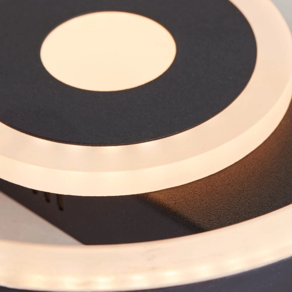Ceiling lamp Maureen Ø 20cm black Brilliant 4004353420047