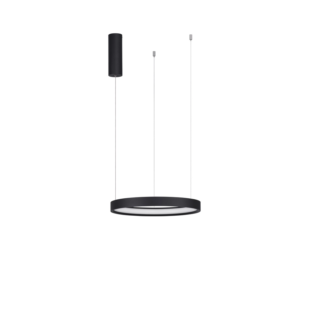 Round pendant lamp Perrine black Ø 40cm Lyora 5212017438379