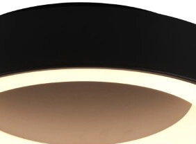 LED flush ceiling light Girona 27w - 3000K - 45cm black Trio 4017807489842