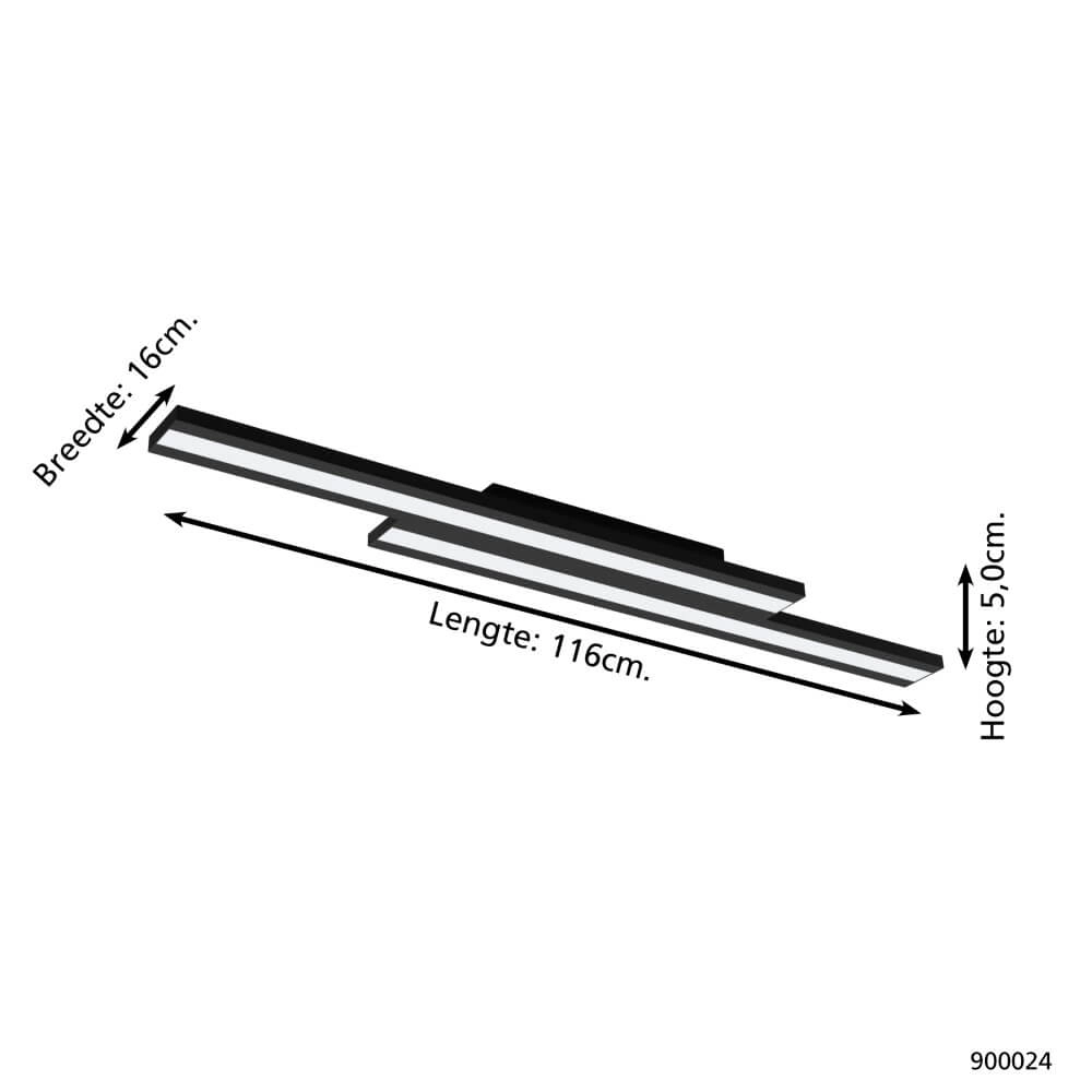 Ceiling light Zigbee Saliteras-Z black Eglo 9008606221684