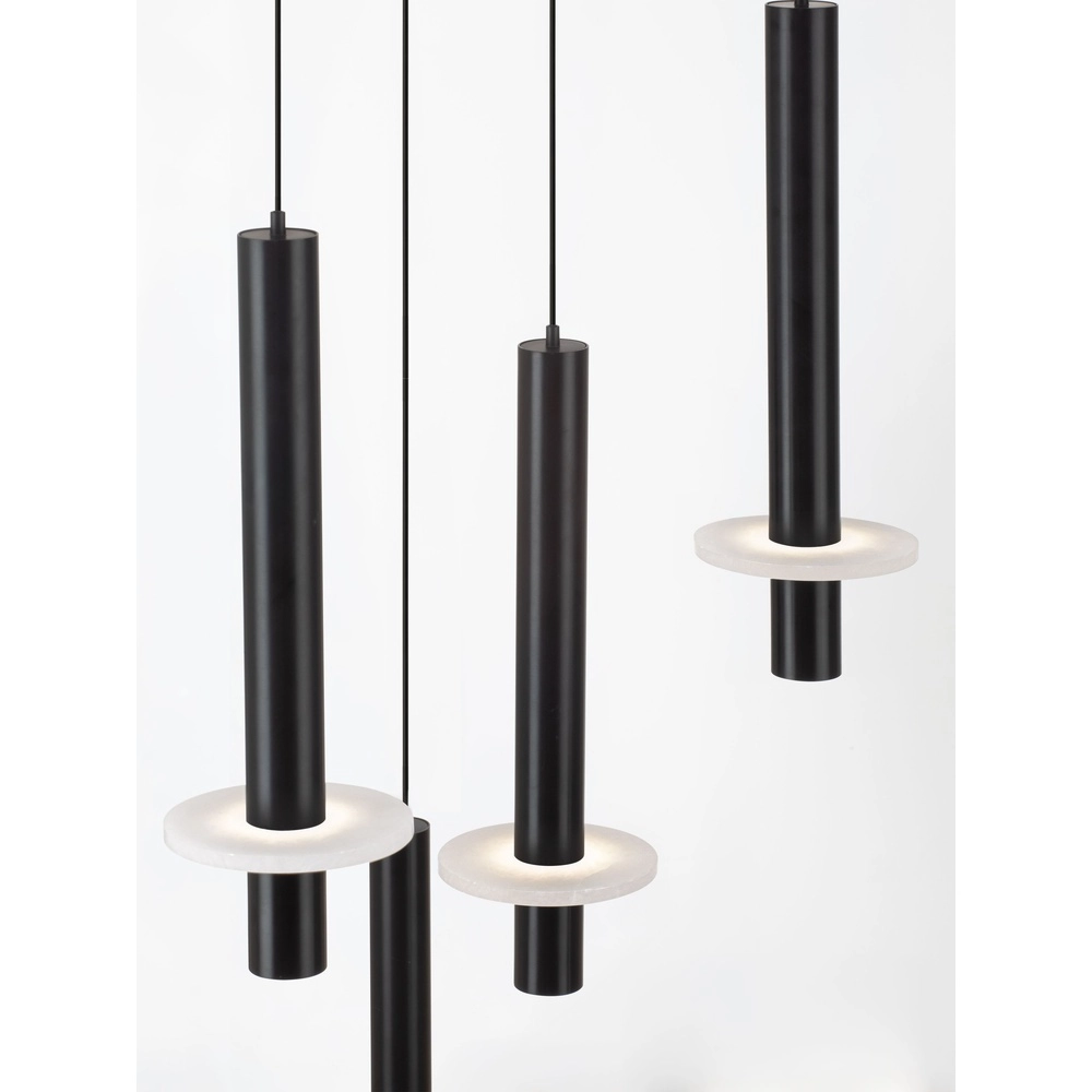Design pendant lamp Noemi black with white Ø 62cm Lyora 5212063503298