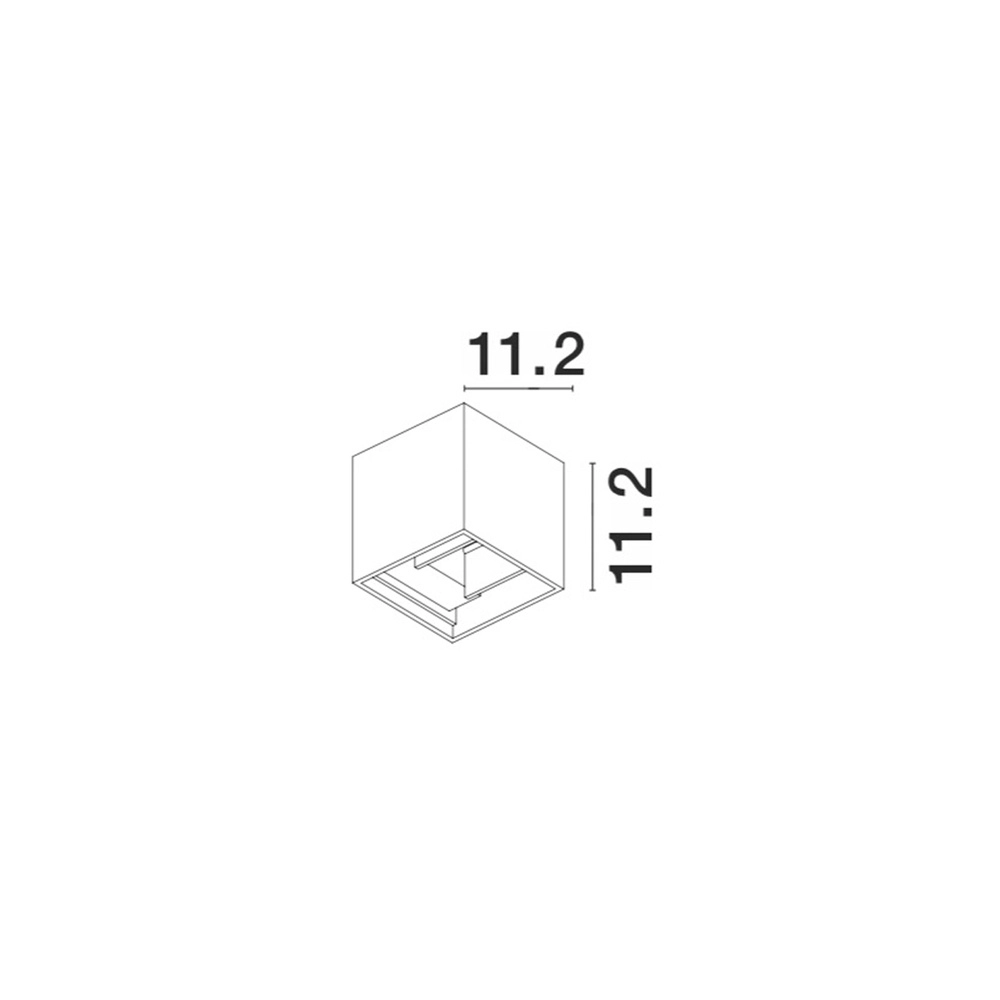 Square surface-mounted spot Como anthracite Lyora 5212017419354