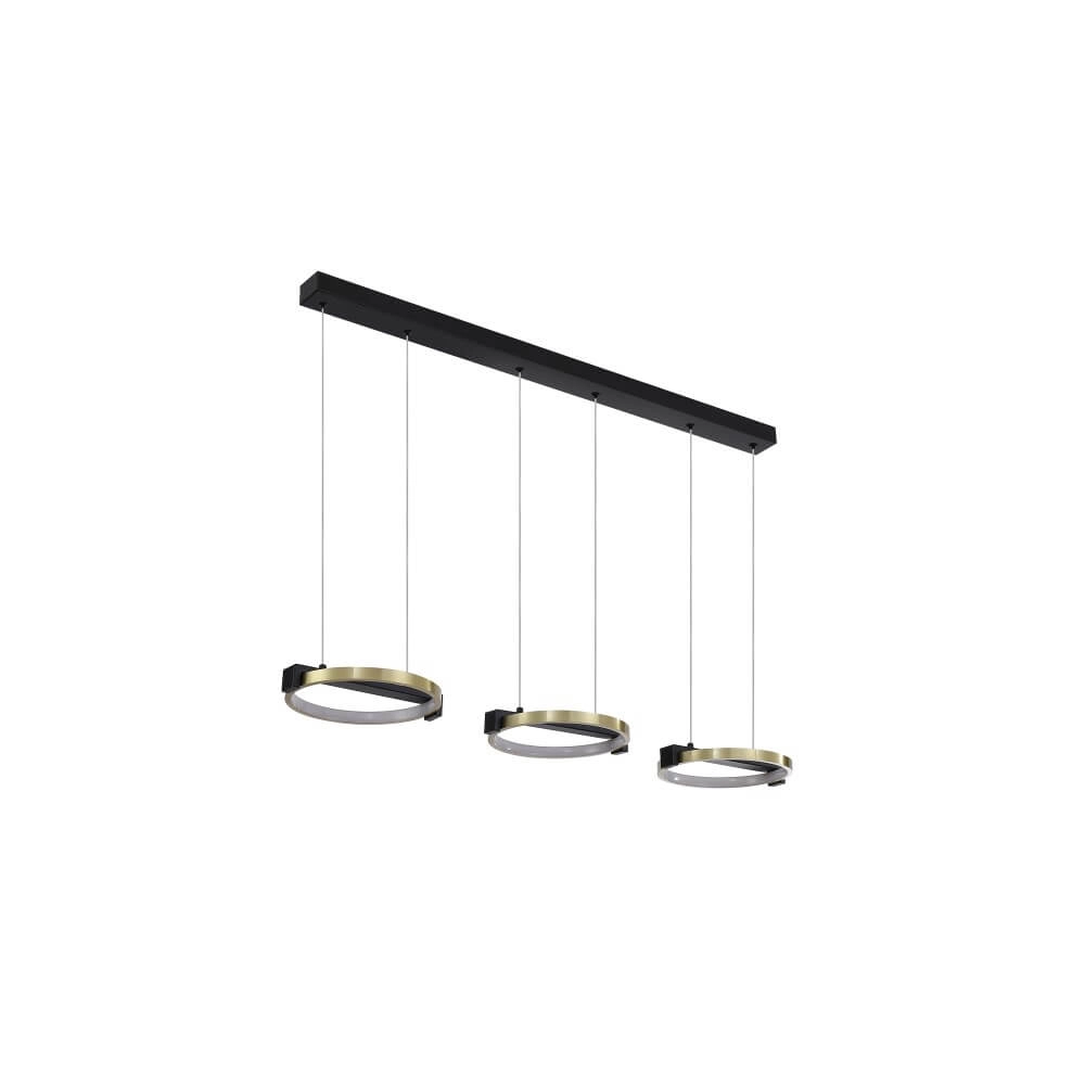 3-light pendant lamp Aerial Black and gold Searchlight 5053423274379
