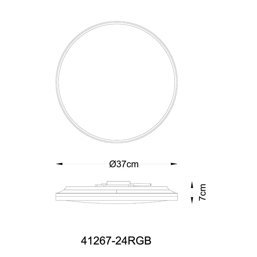 Modern ceiling light Dwain white Globo 9007371580453