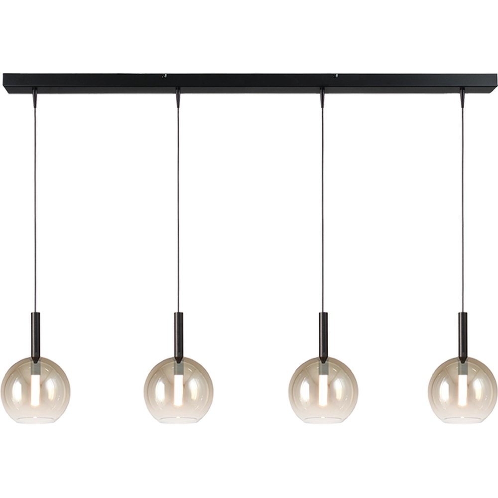 4L pendant lamp Ø17cm Lido Ball with gold-fading glass