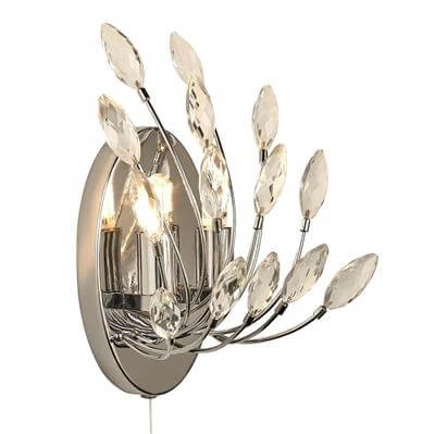 Wall lamp Peacock Crystal Searchlight 5053423190372