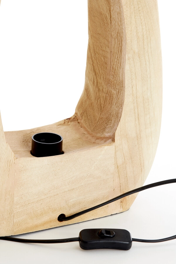 Light wooden table lamp Kelafo 33 x 40cm Light & Living 8717807701109