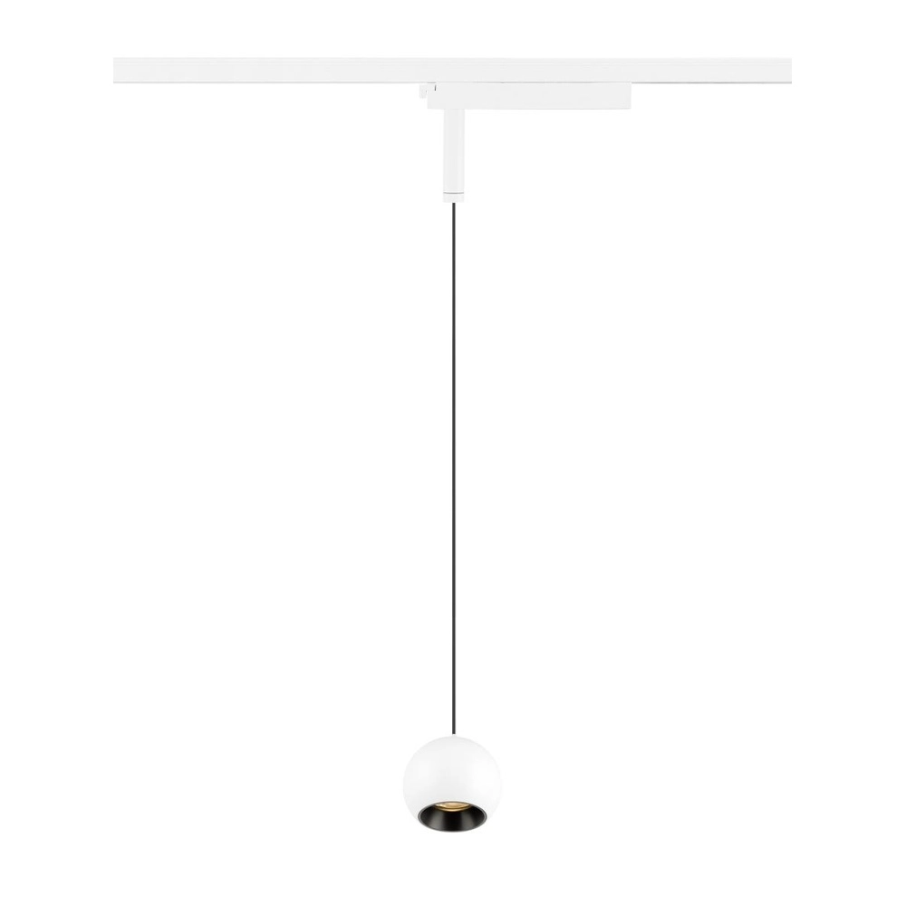 Pendant light for rail Light Eye 2.0 1-phase white with black 2700K