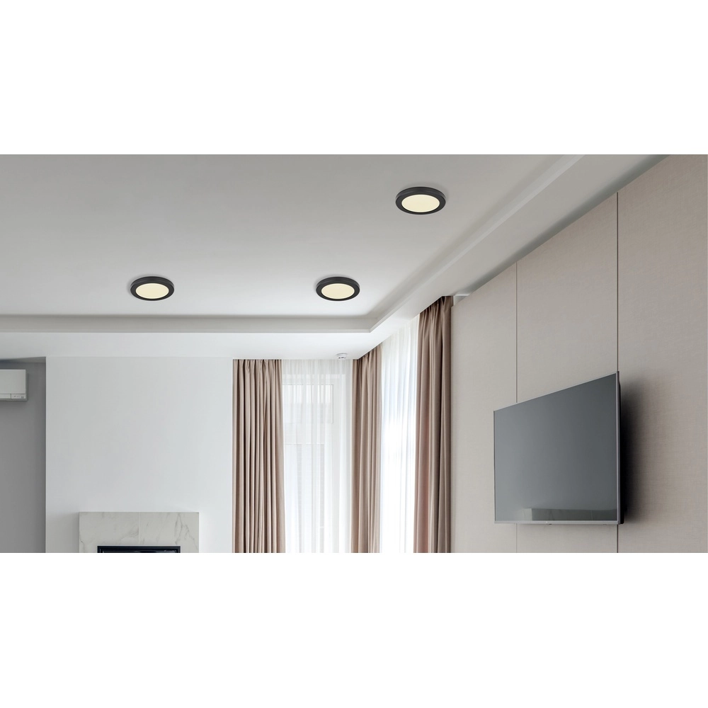 Design ceiling light Lasse black Ø 22cm Globo 9007371405169