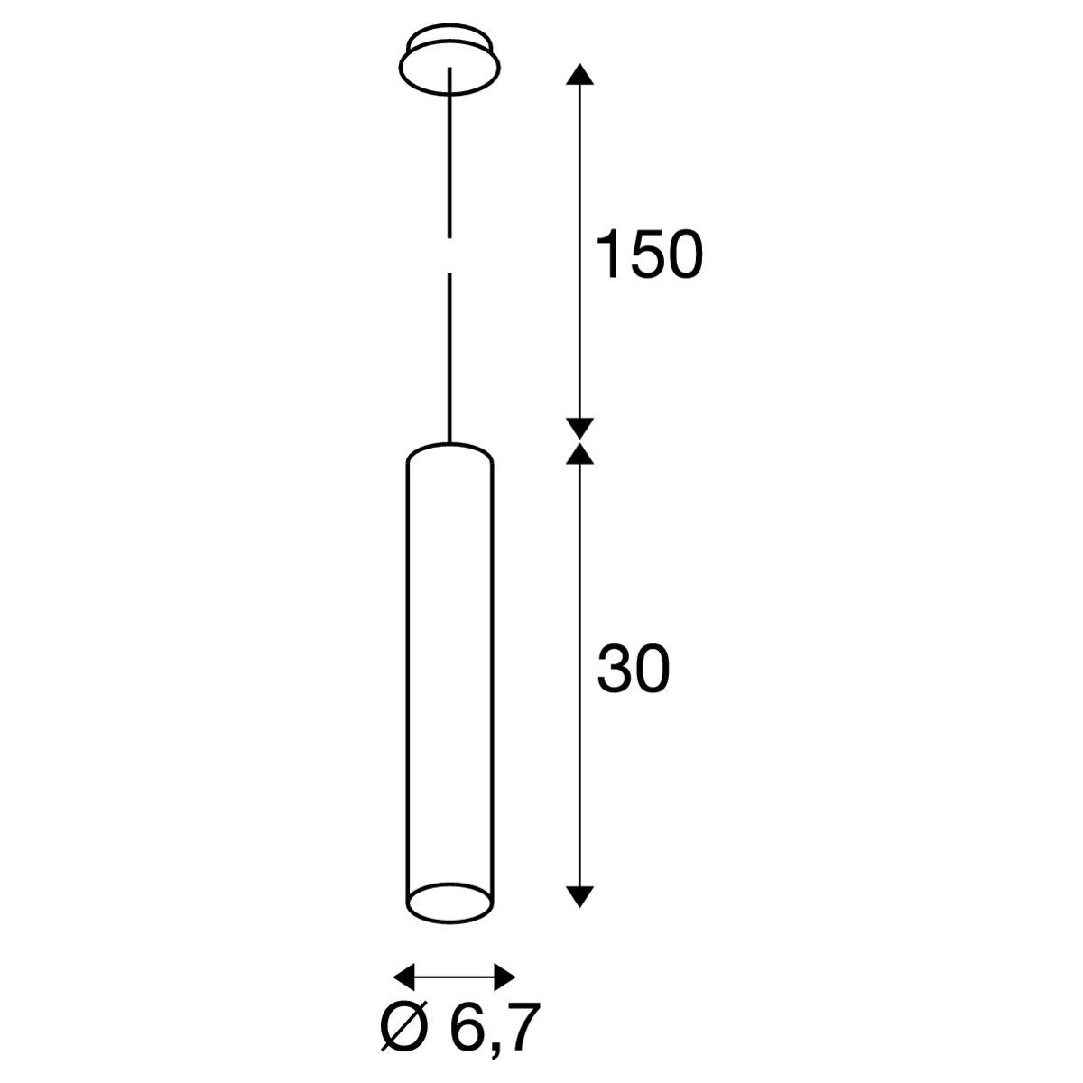 Pendant lamp Enola B PD-1 pendant white SLV 4024163141598